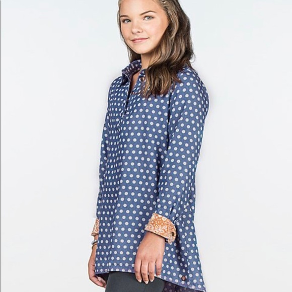 Matilda Jane Other - Matilda Jane Blue Polka Dot From the Heart Girls